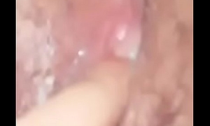 Young teen rubs cum on her pussy on Kik
