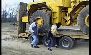 Trucker screws the busty wife of her boss