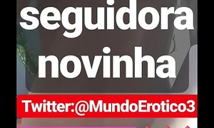 Novinha tirando a roupa video no twitter:@MundoErotico3